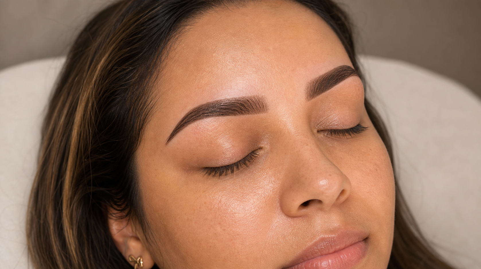 Fresh ombre brows on a Coloured South African client